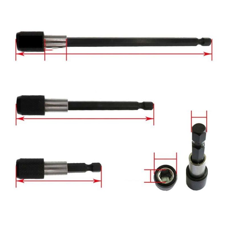 Extension Connecting Rod of Hand Drill 150mm Sleeve Adapter Self-Locking Extension Rod