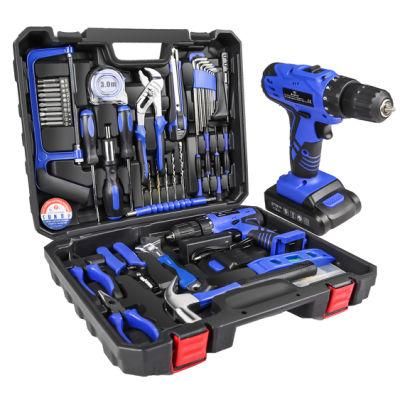 Cordless Impact Drill Kit Set Factory Supply Multipurpose 21V Wireless Electric Screw Driver 72PCS Tools with Box Electric Tools Parts