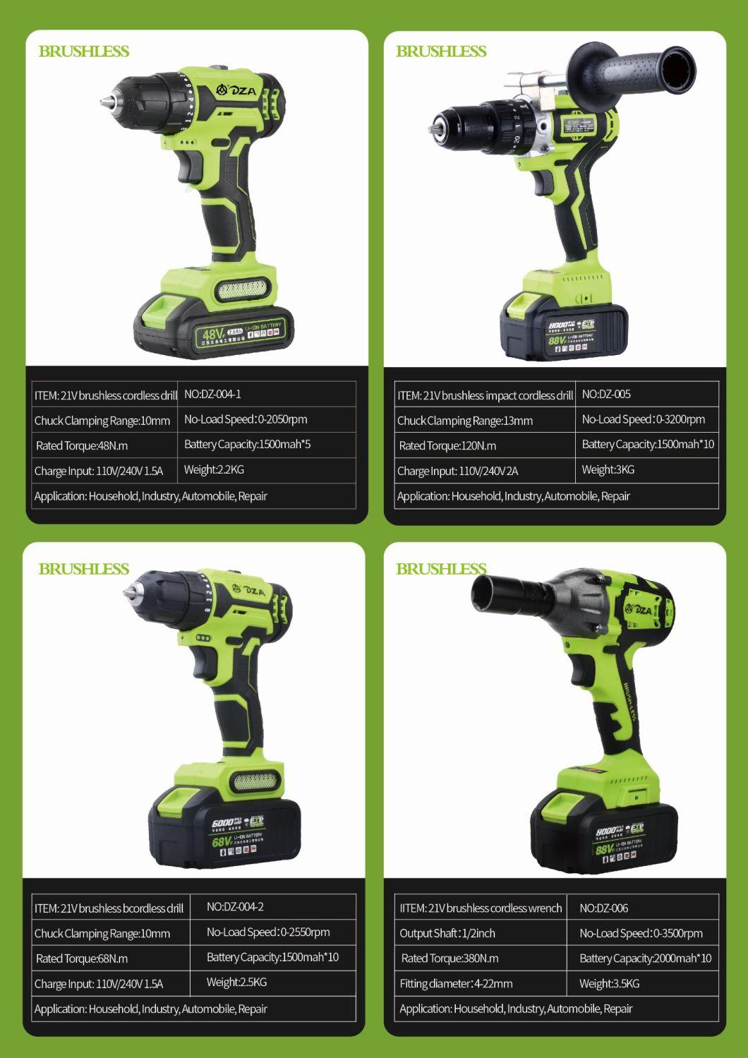 21V Cordless Drill with 1500 mAh Li-ion Battery 2 Speed 1 Hour Super Charge