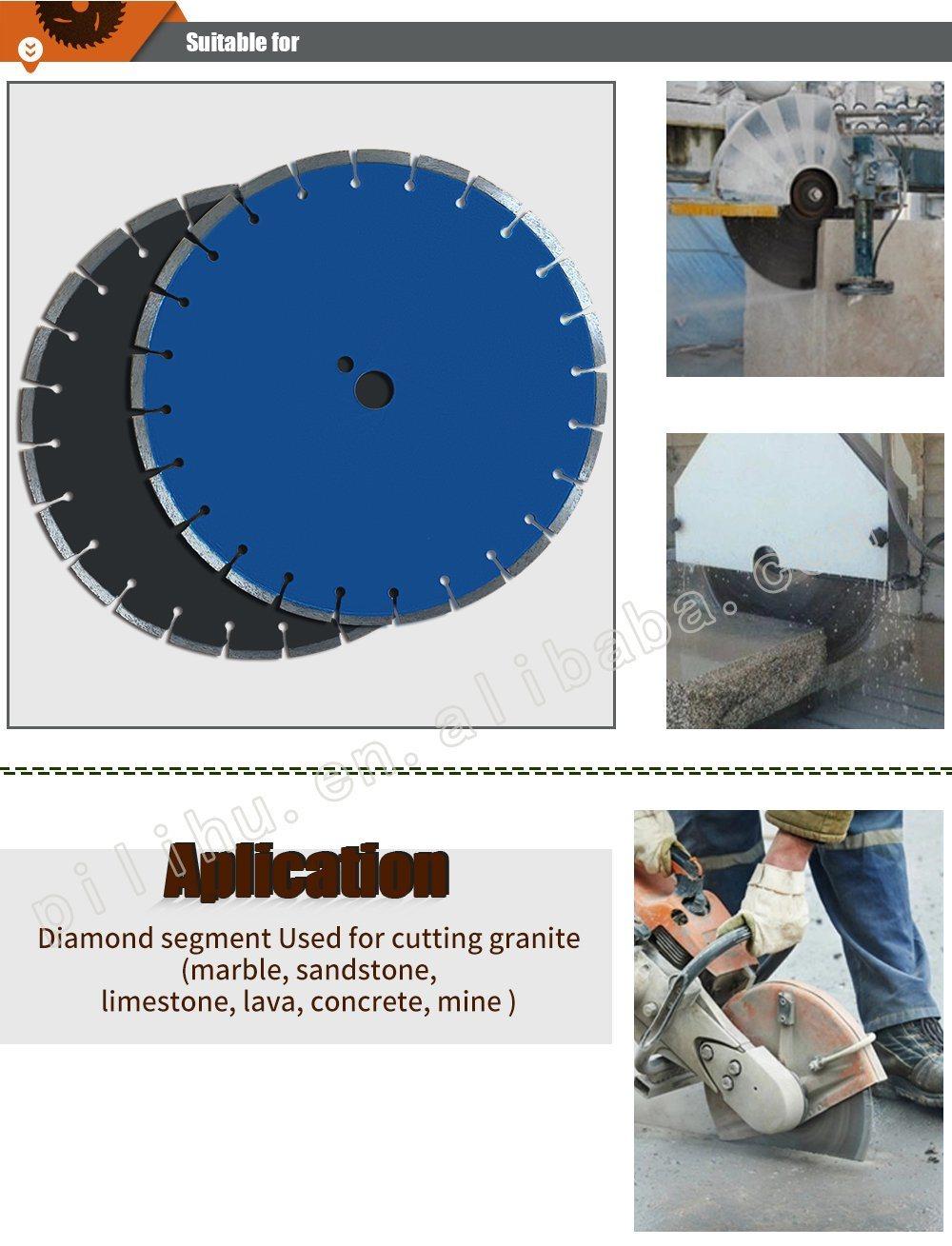 Dry Cutting 14" 350mm Concrete Cutting Diamond Saw Blade Concrete Cutting Disc