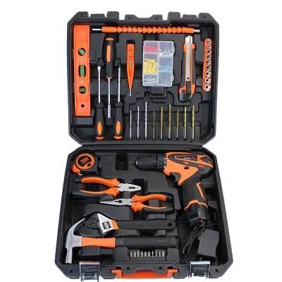 Professional Electrician Screwdriver Hammer Wrench Household Tool Sets 12V Electric Cordless Drill Bit Power Combo Tools Set