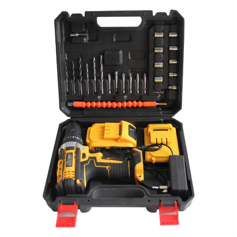 21V SDS Hammer Impact Drill Screwdriver Bit Cordless Electric Power Drill Tools