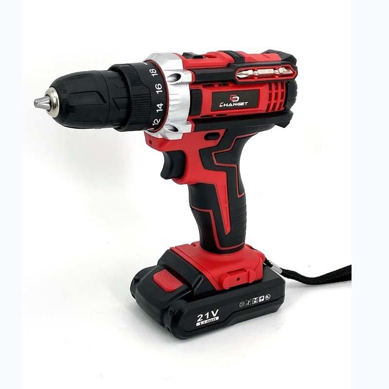 Cg-3002red Double Speed 12V 16.8V 21V Li-on Lithium Battery Professional Manufacturer Hand Rechargeable Forward and Reverse Impact Cordless Drill