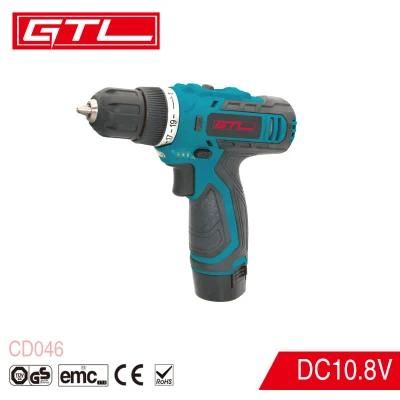 DC10.8V Lithium Battery 20+1 Torque Keyless Chuck Household Cordless Drill (CD046)