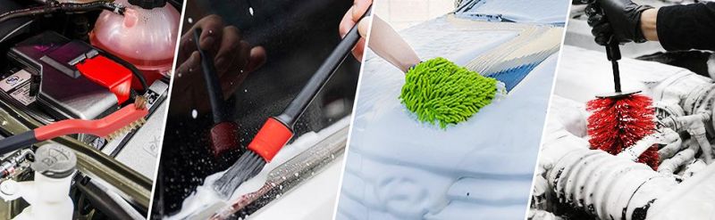 Cross-Border Supply Wheel Cleaning Wheel Brush 10-Piece Set Car Beauty Cleaning Detail Brush Car Interior Cleaning Brush