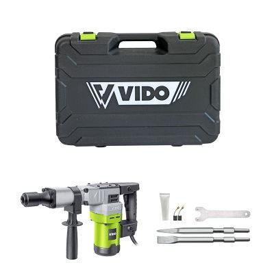 Vido 1200W 17.5j Electric Demolition Hammer Breaker with Chisel