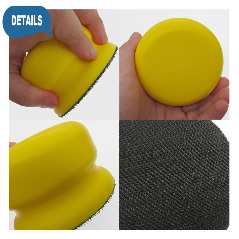 Cross-Border Supply 90mm Manual Round Polishing Disc Self-Adhesive Flocking Sandpaper Sanding Disc Sand Disc Car Polishing