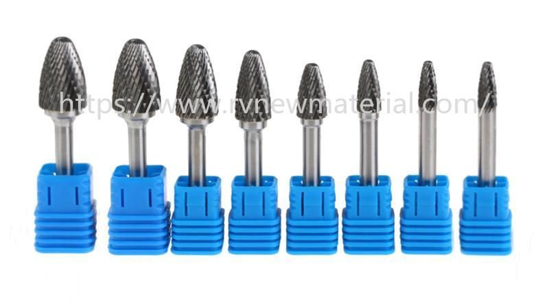 High Efficiency Tungsten Carbide Rotary Burrs with 1/4" Shank