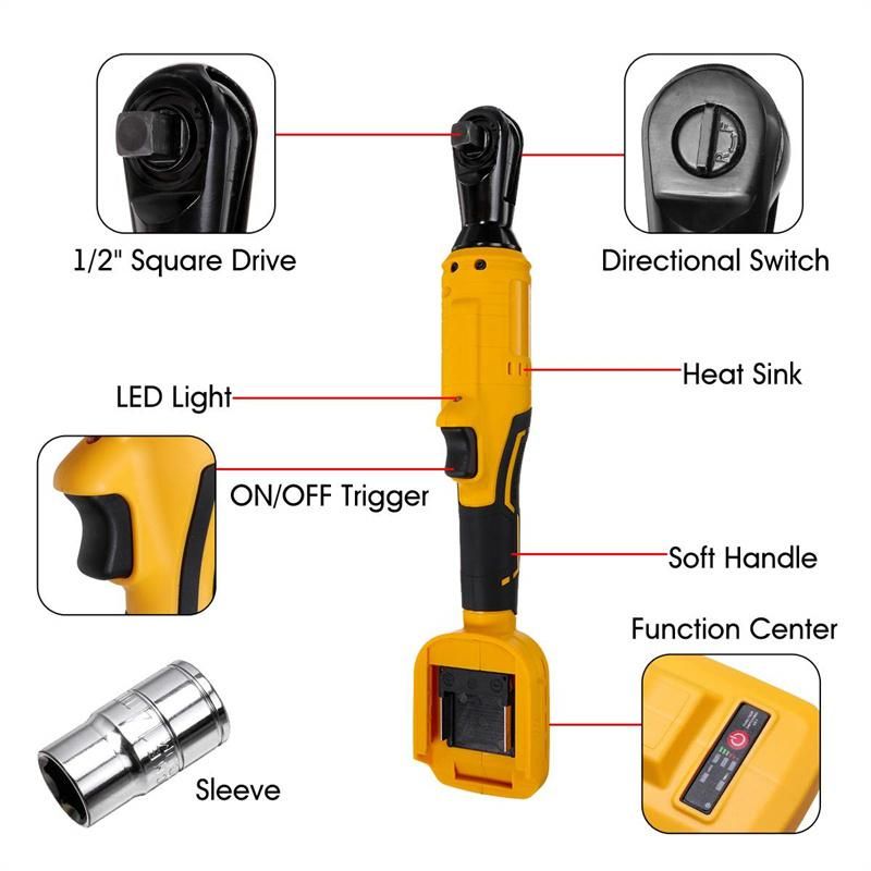 Toolsmfg 20V 47.5nm Brushless Electric Ratchet Wrench