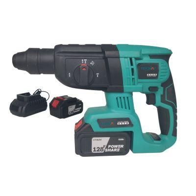 Brushless Motor Electric Hammer Drill with Lithium Battery