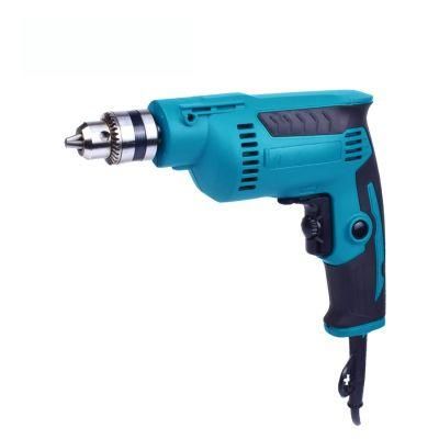 Blue Electric Handheld Tool Impact 500W Hand Wire 10mm Electric Power Drill