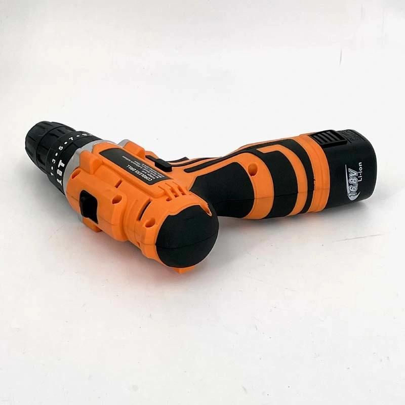 Cg-2009orange Double Speed 12V 16.8V 21V Li-on Lithium Battery Professional Manufacturer Hand Rechargeable Forward and Reverse Impact Cordless Drill