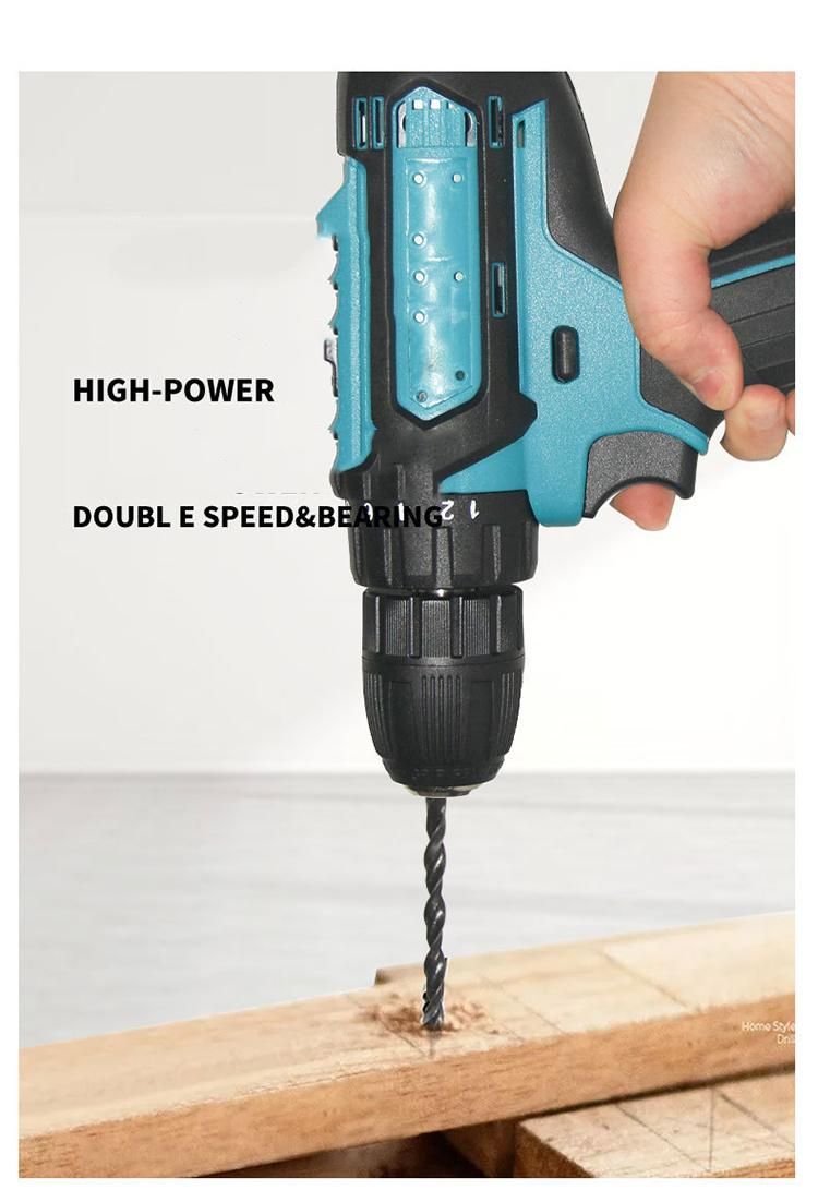 Custom Machine Lithium Battery High Power Brushed Rechargeable Electric Hand Drill