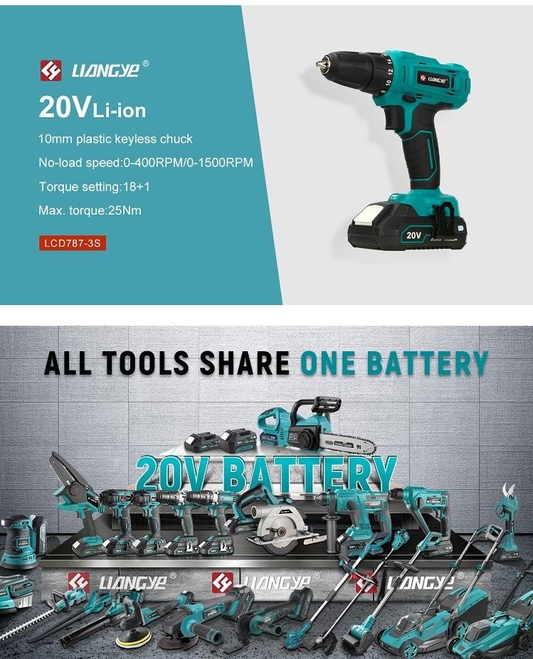 Battery Power Tool Factory Liangye Best Cordless Drill 18V