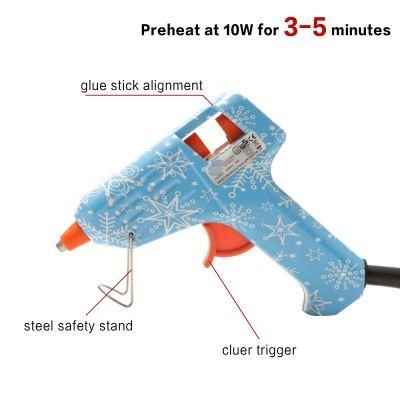 21501 Glue Gun 10W Hot Glue Gun with Two Glue Sticks Is Suitable for DIY Projects 110-240V
