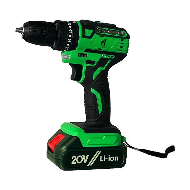 20V Lithium Heavy Duty 45nm Professional Cordless Impact Brushless Drill