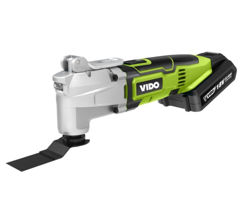 Vido 18V Lithium Cordless Oscillation Multi Tool for Cutting/Scraping/Sanding/Grinding