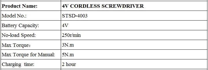 Hot Sale Electric Screwdriver Cordless Screwdriver