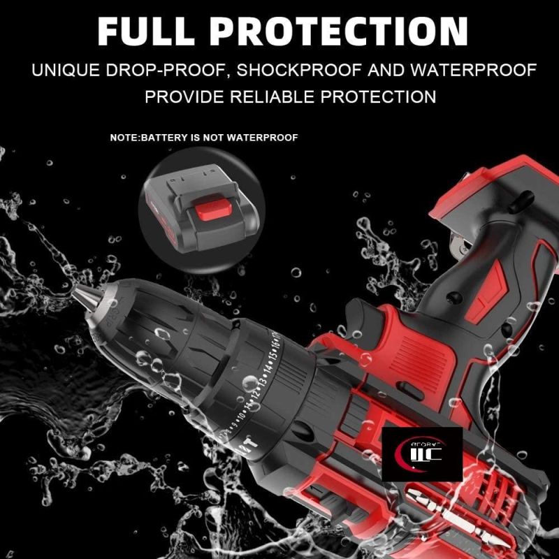 New-Brushless Motor-DC20V Max-Lithium-Ion Battery-Cordless/Electric-Hand Power-Tool Machines-Impact Drill