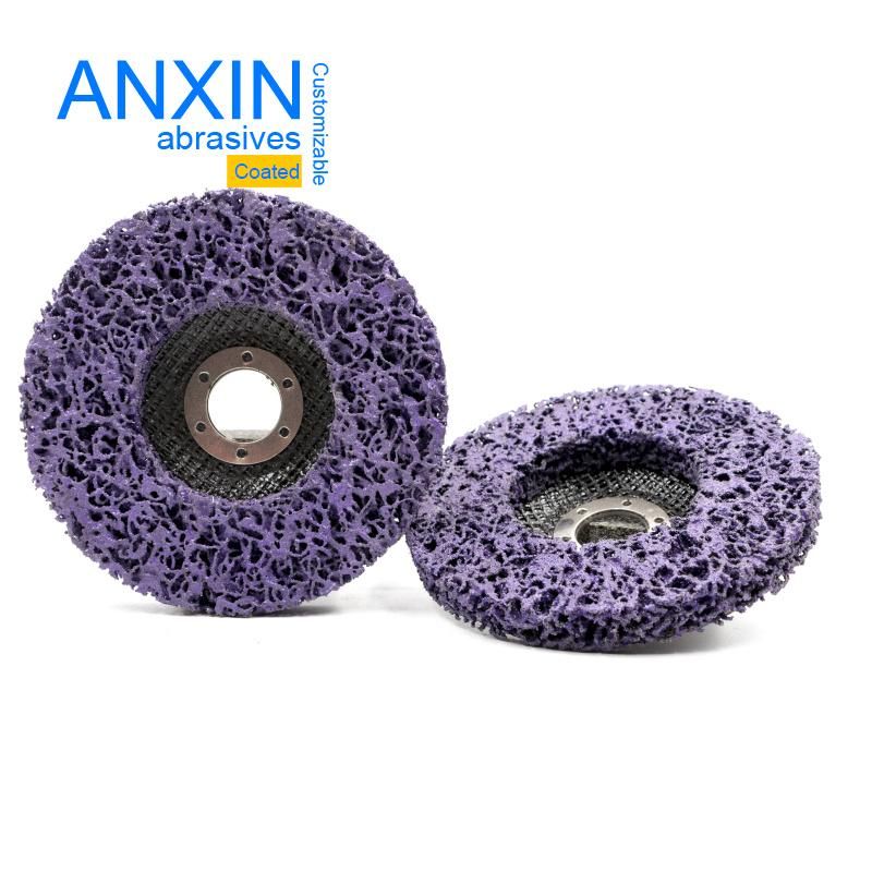 4.5" Purple Sic Grain Cleaning Strip It Polishing Pad