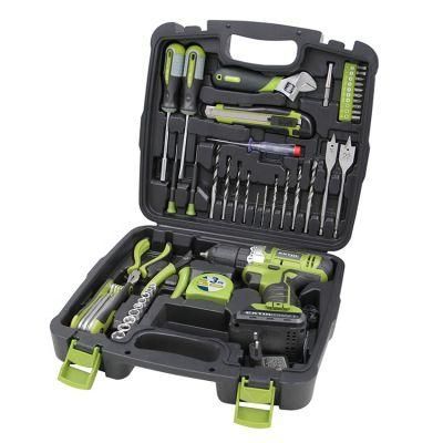 422800 Extol 46PCS Professional Practical Home Kit Electrician Cordless Driver Drill Basic Tool Set Electric Tools Parts