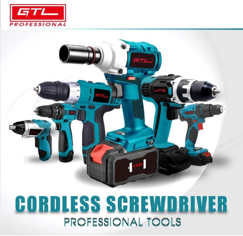 Power Tool Electric Screwdriver Workshop Drill Lithium Cordless Impact Driver with 6PCS Bits, 2 Battery (CDD013-18)