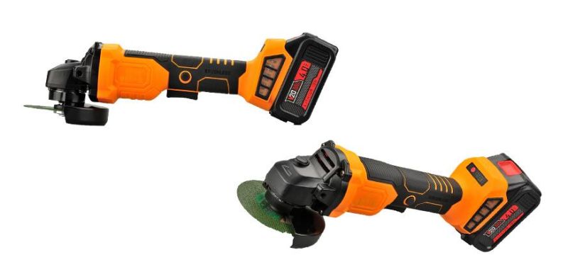 20V Cordless Angle Grinder, 4.0ah Lithium Battery Power Ginder Tool, 10000rpm Brushless Motor, Adjustable Handle Grinder, Metal Grinding & Wood/Metal Cutting