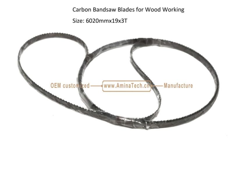 Carbon Band Saw Blades for Wood WorkingSize: 6020mmx19x3T