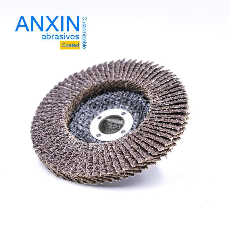 4" Standard Calcined a/O Flap Disc Metal Polsihing Abrasives Disc