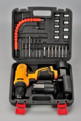 Hot Sales 21V Brushed Cordless Drill 25n. M 10mm Chuck 2 Speed Drill Driver