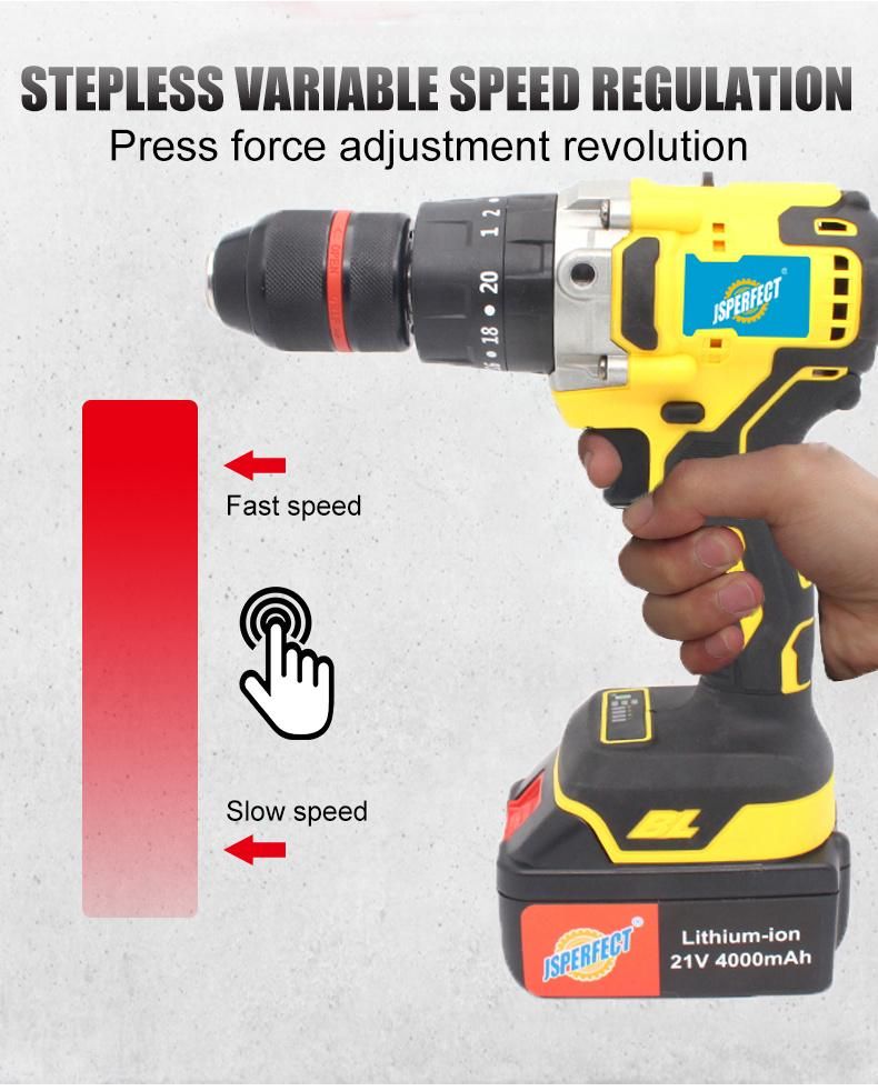 20V Cordless Impact Drill 13mm Professional Performance