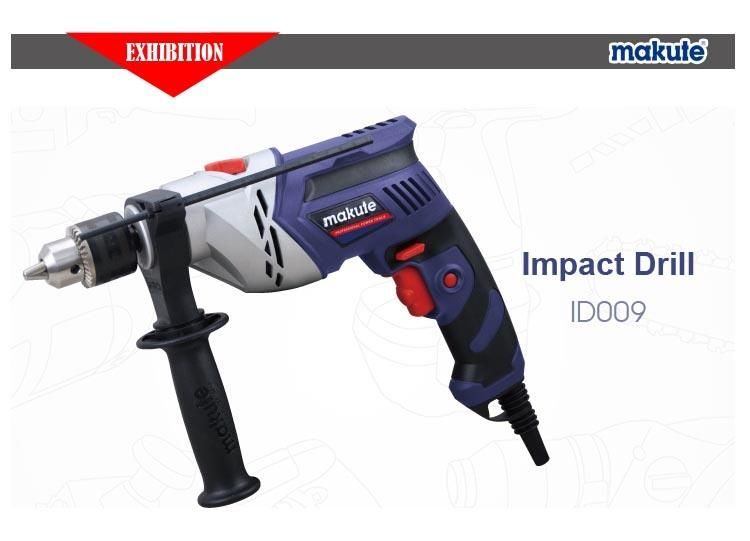 Makute Electric Impact Drill with Drill Bits 13mm Key Chuck