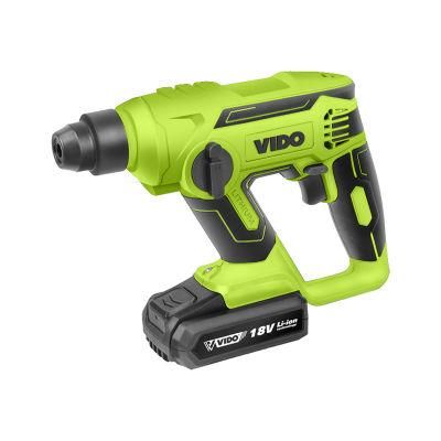 Vido New Product Li-ion Two Function Cordless Rotary Hammer