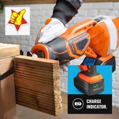 Battery Compatible Electric Cordless Reciprocating Saw Power Tool