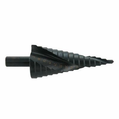 4-32mm HSS Spiral Step Cone Drill Bit Metal Hole Cutter Titanium Nitride Coated