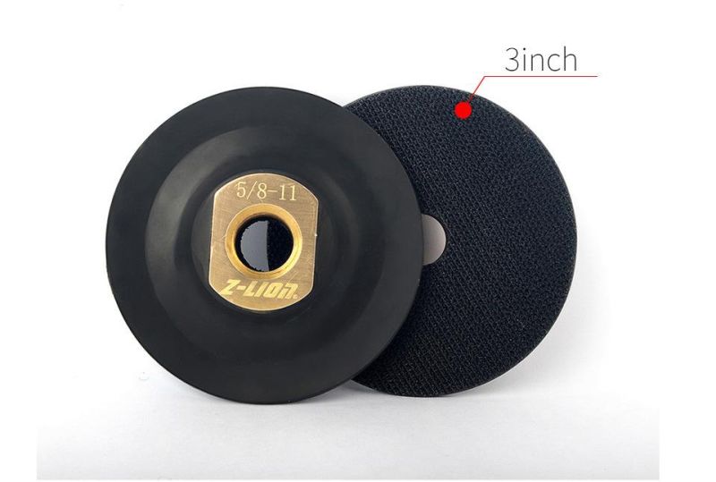 5inch 125mm Copper Joint M14 or 5/8-11 Snail-Locked Rubber Backer