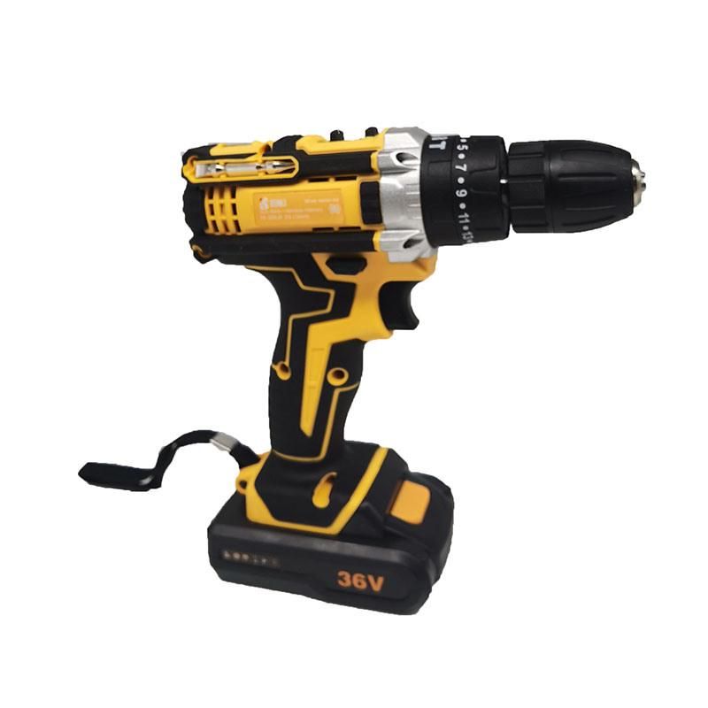 Good Quality Hot Sale 36V Home Use Battery Wireless Drills Power Cordless Drills