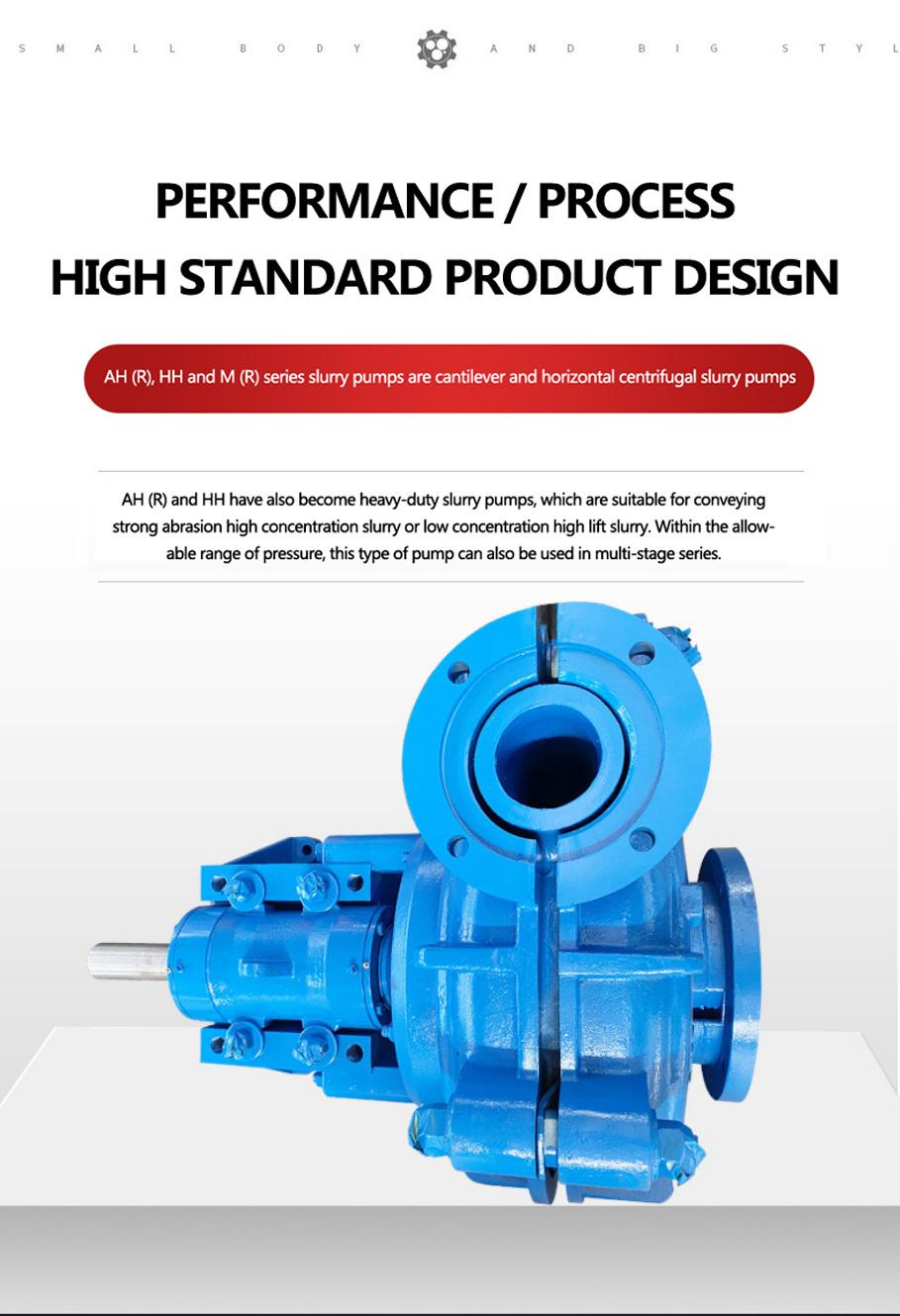 Heavy Duty Wear-Resisting Horizontal Ah Series Centrifugal Slurry Pump Mud for Gold Mining Sludge Pump