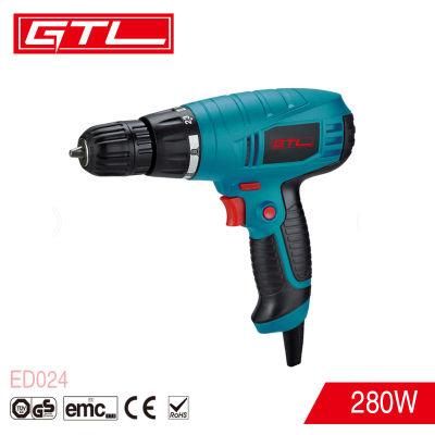 10mm Keyless Chuck 280W Power Tools Electric Drills (ED024)