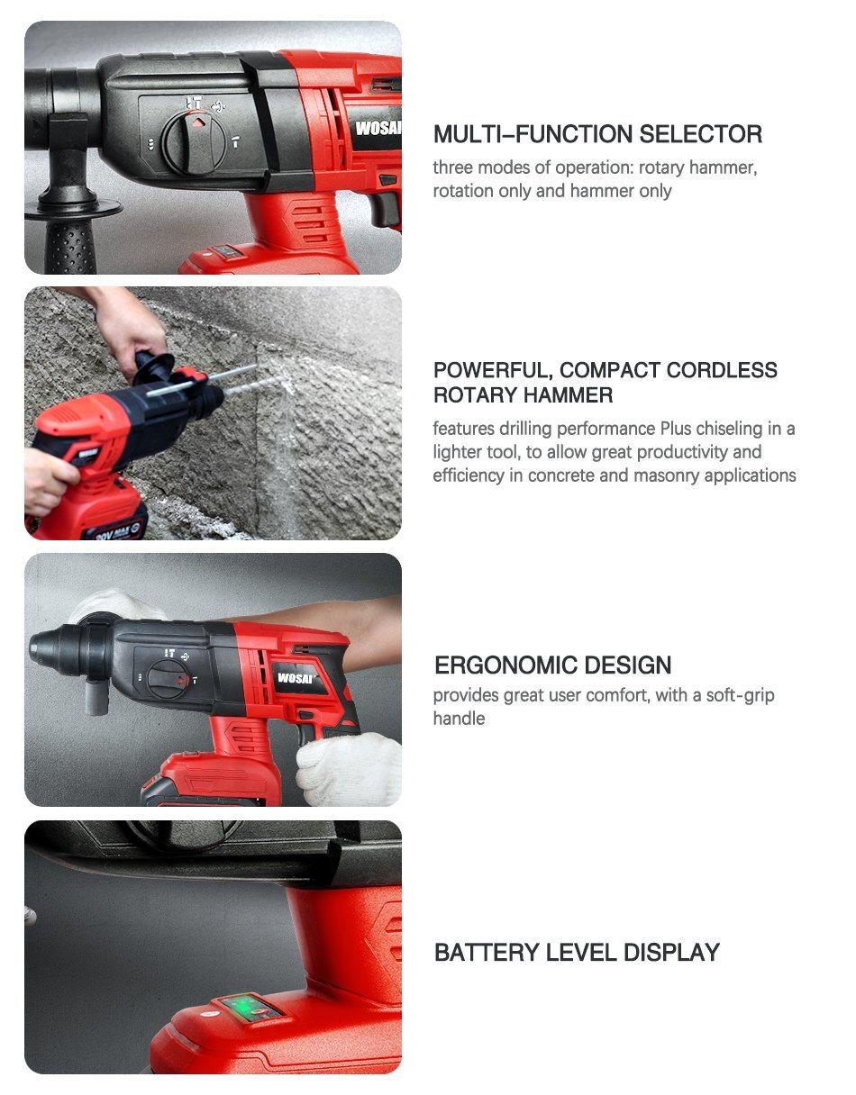 Cordless Brushless Hammer Drill Customization Electric Hammer Drill