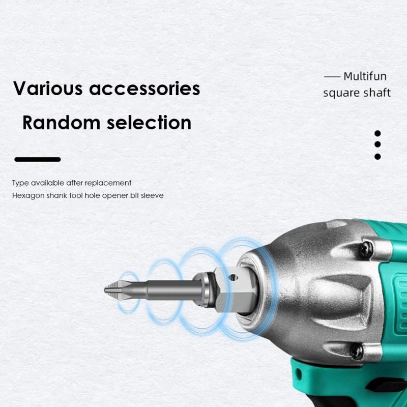 Pilihu Electric Brushless Impacts Wrench Shaft Accessories Single Dual Use Cordless Wrench Part Fittings Power Tool Accessories