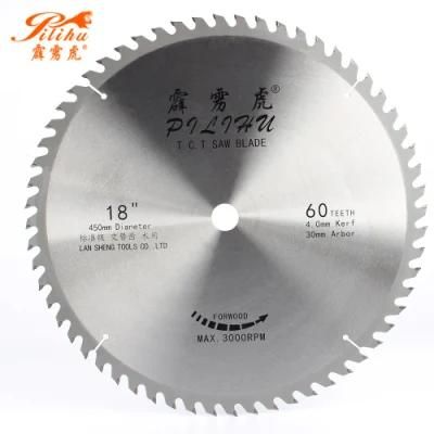 18 Inch 60t Tungsten Carbide Tct Circular Saw Blade For Cutting Wood