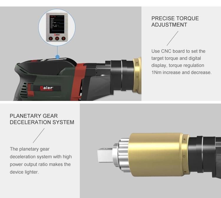 3800 Nm Electric Bolt Tighten Tool Torque Preset Electric Wrench