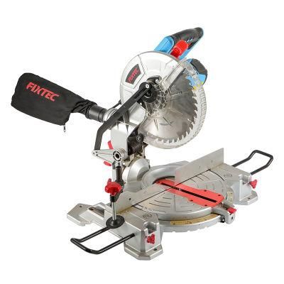 Fixtec 255mm Metal Saw Cutting Tool 1600W Mini Miter Saw with Laser