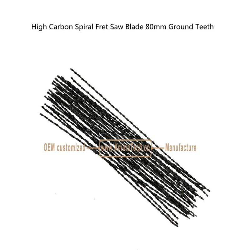 Aminatech High Carbon Spiral Fret Saw Blade 80mm Ground Teeth,Jig Saw Blade