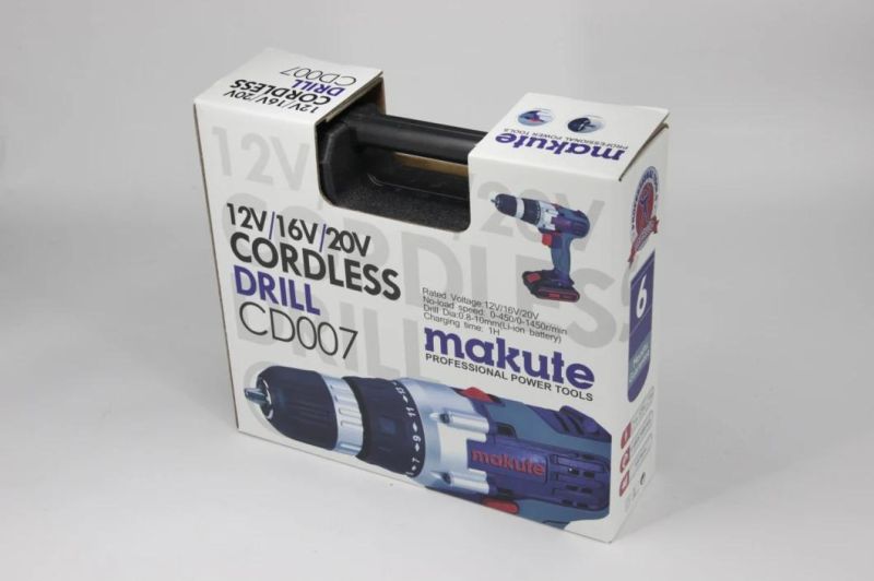 Makute 10mm 16V Cordless Drill with Li-ion Battery