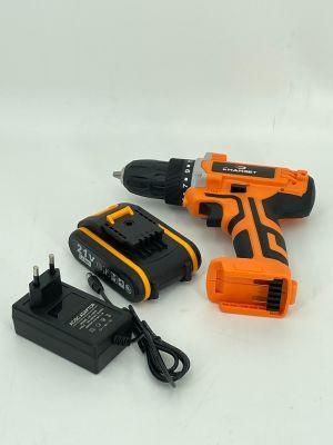 Cg-3006 Double Speed 12V 16.8V 21V Li-on Lithium Battery Professional Manufacturer Hand Rechargeable Forward and Reverse Impact Cordless Drill