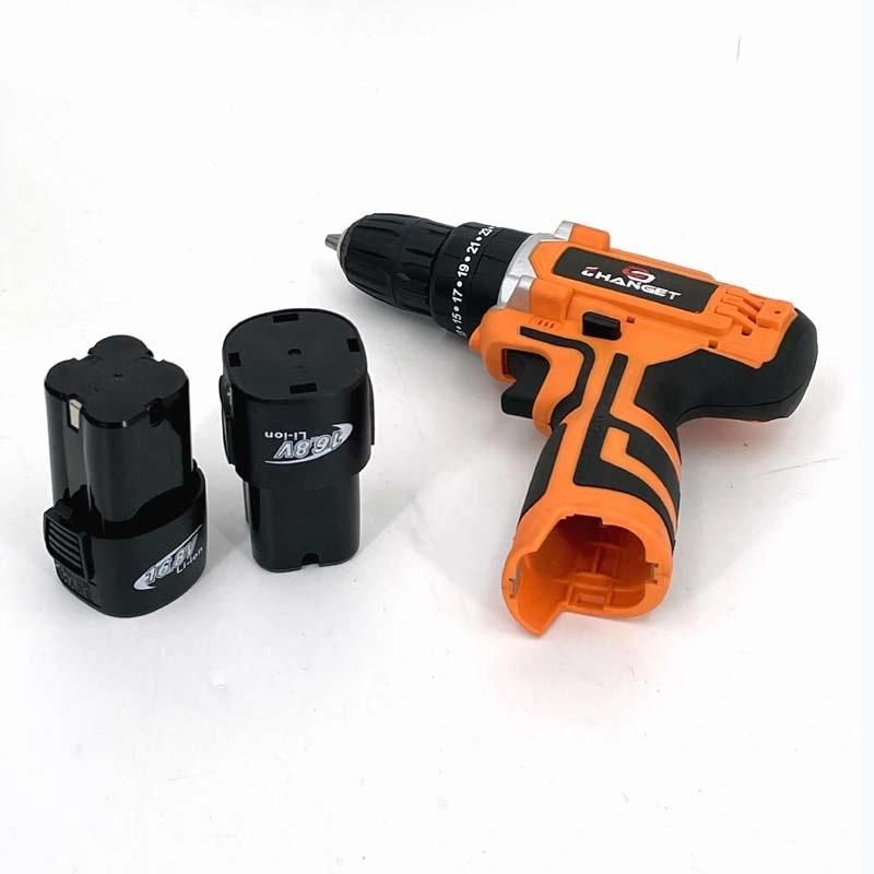 Cg-2009orange Double Speed 12V 16.8V 21V Li-on Lithium Battery Professional Manufacturer Hand Rechargeable Forward and Reverse Impact Cordless Drill