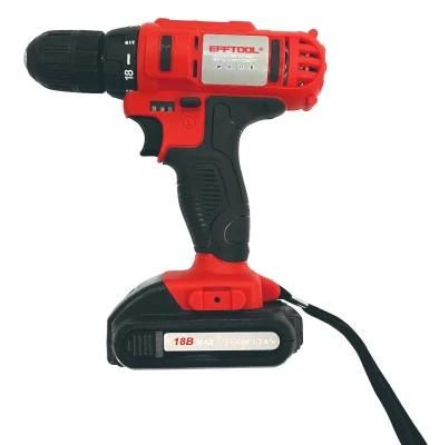 Efftool Hot Sale Variable Speed 18V Li-ion Battery Cordless Drill Lh-199