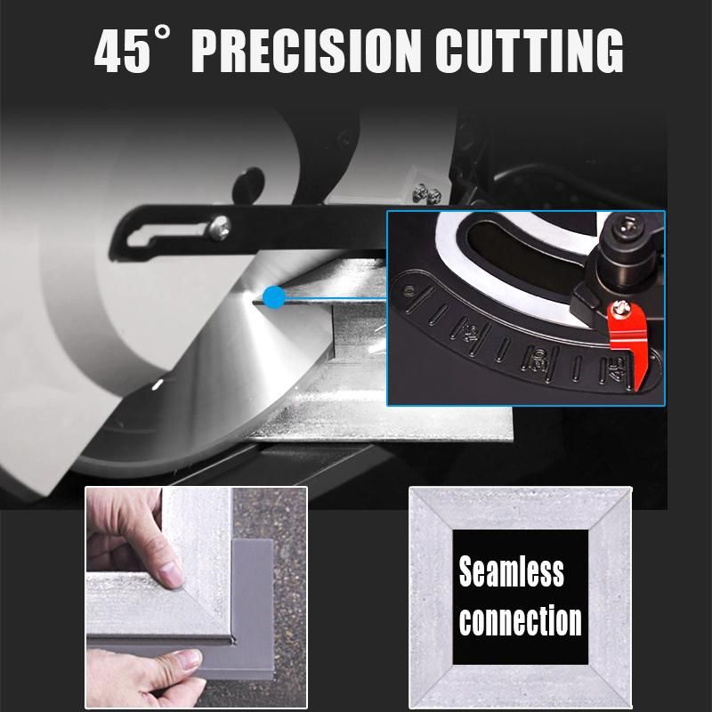 Tcbl High Precision 14 Inch (355mm) Permanent Magnet Brushless Motor Digital Adjustable Rpm Dry Cut Metal Cutting Machine Steel Metal Cutting Chop Saw